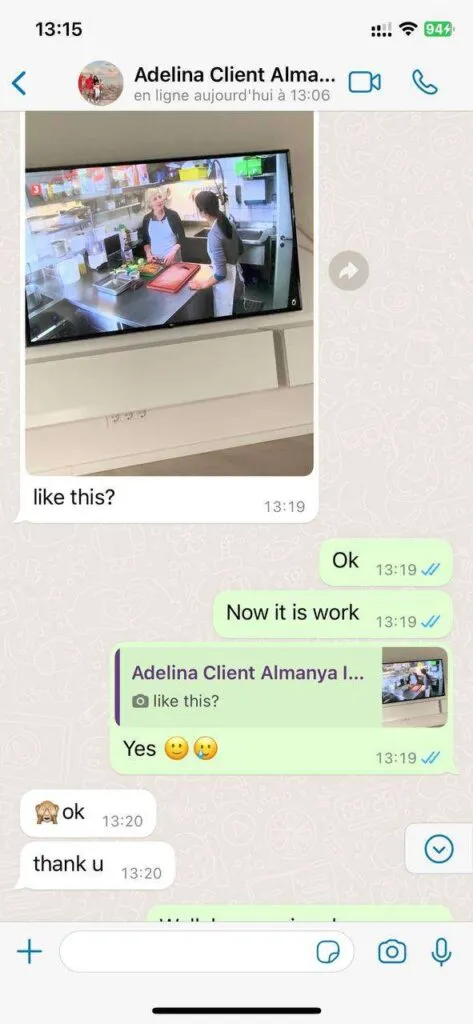 WhatsApp support interaction 4